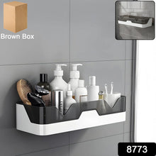 Wall Mounted Self Adhesive Plastic Storage Shelf (1 Pc) - justgrabit.in | Just Grab It