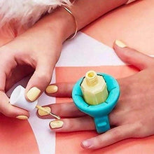 Nail Polish Holder Ring with Nail Polish Holder Stand, Fingernail Painting Tools, Manicure and Pedicure Accessories - Justgrabit Inc.