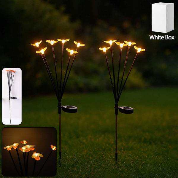 Premium Solar - Powered Decorative Firefly Garden Light (2 Pc Set) - justgrabit.in | Just Grab It