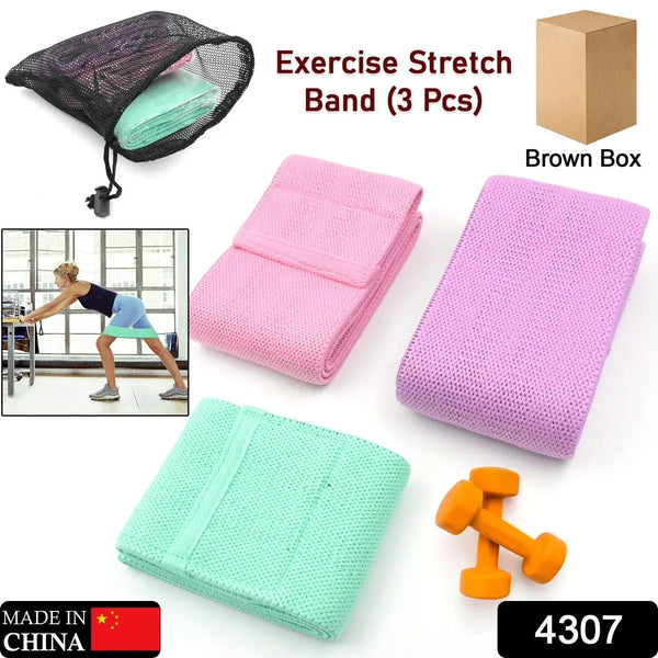 Hip Bands Booty Bands Wide Workout Bands, Resistance Exercise Bands for Legs and Butt, Resistance Loop Bands Anti Slip Circle Fitness Band Elastic Sports Bands Fitness Bands for Women Men Strength Training (3 Pcs Set) - Justgrabit Inc.
