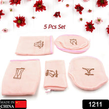 5pc Zippered Mesh Laundry Wash Bags Foldable Delicates Lingerie Socks, Underwear Blouse, Hosiery, Stocking and Lingerie Washing Machine Clothes Protection Net (5 Pc Set) - Justgrabit Inc.