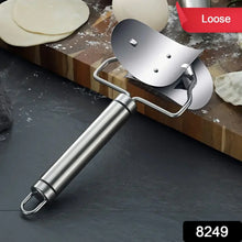 Multifunctional Easy and Fast Stainless Steel Puri cutter roller Machine with Handle for Home Baking Tools for Women, Dough Circle Roller Cutter for Kitchen (1 pc) - Justgrabit Inc.