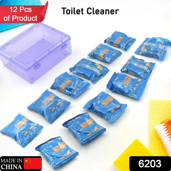 Blue Bubble Toilet Bowring Toilets, Toilet Cleaners Powerful Decontamination Durable Bathroom (12pc) - justgrabit.in | Just Grab It