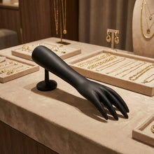 Elegant Black Hand - Shaped Jewelry Display Stand (1 Pc) - justgrabit.in | Just Grab It