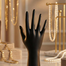 Elegant Black Hand - Shaped Jewelry Display Stand (1 Pc) - justgrabit.in | Just Grab It