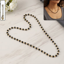 Traditional Black Beads Mangalsutra Style Necklace for Women (1 pc) - justgrabit.in | Just Grab It