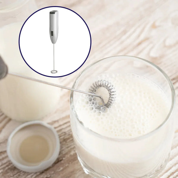 Electric Handheld Milk Wand Mixer Frother For Latte Coffee Hot Milk (Battery Not Included) - Justgrabit Inc.