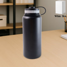 Black Stainless Steel Double Wall Vacuum - Insulated Drink Water Bottle (1000 ML) - justgrabit.in | Just Grab It