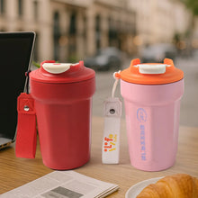 Stainless Steel Coffee Travel bottle with Lid 450 ML Approx, Tumbler (1 Pc) - Justgrabit Inc.
