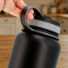 Black Stainless Steel Double Wall Vacuum - Insulated Drink Water Bottle (1000 ML) - justgrabit.in | Just Grab It
