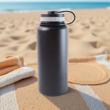 Black Stainless Steel Double Wall Vacuum - Insulated Drink Water Bottle (1000 ML) - justgrabit.in | Just Grab It
