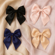 Premium Satin Bow Hair Clip Set for Girls and Women (10 Pc) - justgrabit.in | Just Grab It