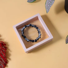 Elegant Dual - Tone Crystal Beaded Stretch Bracelet (1 Pc) - justgrabit.in | Just Grab It