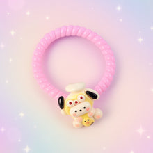 Cute Cartoon Charm Coil Hair Bands (2 Pc / Display Box) - justgrabit.in | Just Grab It