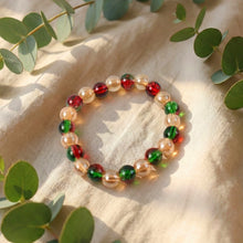 Multicolor Glossy Bead Stretch Bracelet (1 Pc) - justgrabit.in | Just Grab It