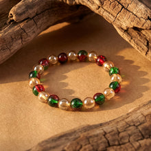 Multicolor Glossy Bead Stretch Bracelet (1 Pc) - justgrabit.in | Just Grab It