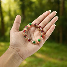Multicolor Glossy Bead Stretch Bracelet (1 Pc) - justgrabit.in | Just Grab It