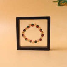 Multicolor Glossy Bead Stretch Bracelet (1 Pc) - justgrabit.in | Just Grab It