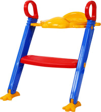 3 in 1 Kids / Toddler Potty Toilet Seat with Step Stool Ladder (Multicolour) - Justgrabit Inc.