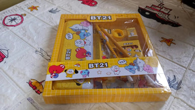 Stationery Kit for Kids - Metal Pencil Box, Sharpener, Pencil & Eraser (12 Pc Set) - justgrabit.in | Just Grab It