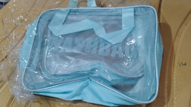 3 - IN - 1 Waterproof Transparent Travel Toiletry Bag Set - justgrabit.in | Just Grab It