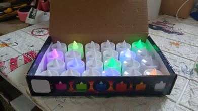 Multicolor LED Tealights Candles (24 Pack): Festive Decorations, Diwali - justgrabit.in | Just Grab It