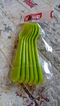 Food Plastic Spoon Set, Plastic Table Spoon Set Plastic Tea Spoon, Coffee with ABS Plastic, Heat - Resistant Spoon (6 Pc Set ) - justgrabit.in | Just Grab It