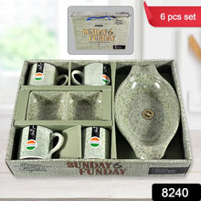 Sunday Funday 6 - Piece Tea Set – Platter & Dual Bowl - Justgrabit Inc.