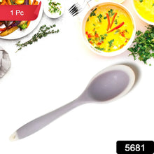 Multipurpose Silicone Spoon, Silicone Basting Spoon Non - Stick Kitchen Utensils Household Gadgets Heat - Resistant Non Stick Spoons Kitchen Cookware Items For Cooking and Baking (1 pc) - justgrabit.in | Just Grab It