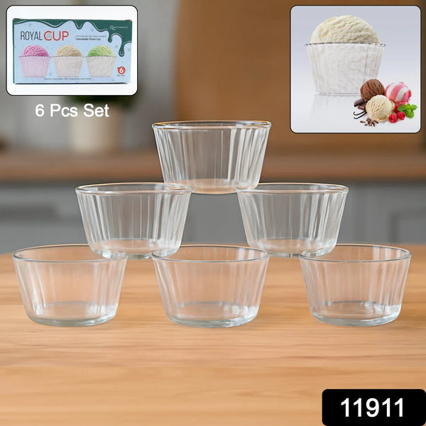 Premium Transparent Plastic Dessert Bowl Set – 6 Pieces - Justgrabit Inc.