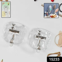 Large Plastic Self Adhesive Wall Hooks (2 Pc) - Justgrabit Inc.