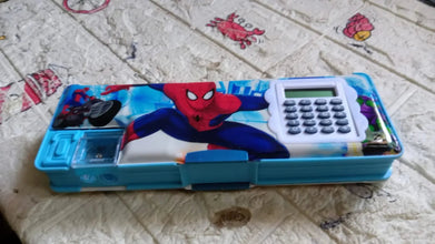 Cartoon Multi - functional Geometry Box with Calculator & Double Sharpener - justgrabit.in | Just Grab It