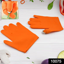 Gloves Silicone Thumb Knife Finger Protector Gears Cutting Vegetable Harvesting Knife - justgrabit.in | Just Grab It