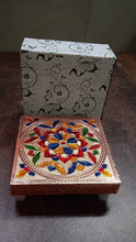 1 Pc Meenakari Wooden Chowki & Bajot Set: For Home & Office Puja (Multicolor) - Justgrabit Inc.