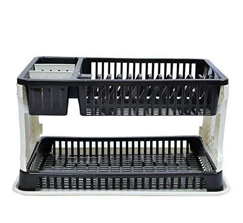 Kitchen Organizer Rack with Water Storing Tray / Dish Rack - Justgrabit Inc.