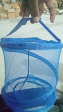 Mesh up Laundry Hamper, Foldable Portable Cylindrical Dirty Clothes Basket for Bedroom, Kids Room, College Dormitory and Travel - justgrabit.in | Just Grab It