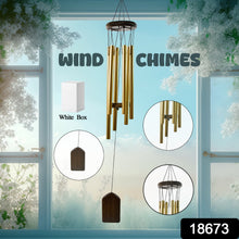Wind Chime Musical Wind Chime with 6 Tuned Tubes and Hook (1 Pc) - justgrabit.in | Just Grab It