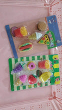 3D Food Fancy & Colorful Erasers – Cute Novelty Eraser Set for Kids & School Prize (1 Set / Mix Design & Color) - Justgrabit Inc.