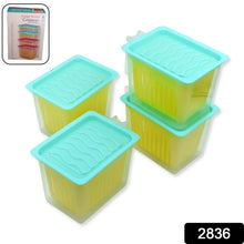 Fridge Storage Containers with Handle Plastic Storage Container for Kitchen(4 Pcs Set) - Justgrabit Inc.