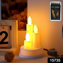 LED Taper Candles, Diwali (1 Pc) - justgrabit.in | Just Grab It