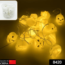 Halloween Decoration Outdoor Indoor Skeleton Head Skulls String Light Set Blow Mold, Decoration Lights Fairy Lights Led Garlands Halloween Decor Garland Decor Wreath Pumpkin - Justgrabit Inc.