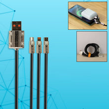3 in 1 Multi Super Fast Charging Cable (1 Pc / 2 Mtr.) - justgrabit.in | Just Grab It