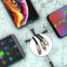 3 in 1 Multi Super Fast Charging Cable (1 Pc / 2 Mtr.) - justgrabit.in | Just Grab It