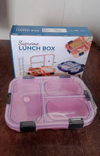 Plastic 3 Compartment Insulated Lunch Box, Lunch Box (1 Pc) - justgrabit.in | Just Grab It