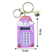 Cute Cartoon Kuromi Calculator Keychain with Mini Digital Display (1 Pc) - justgrabit.in | Just Grab It