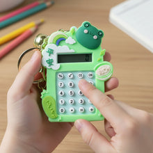 Cute Frog Cartoon Calculator Keychain with Mini Digital Display (1 Pc) - justgrabit.in | Just Grab It