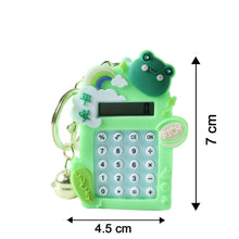 Cute Frog Cartoon Calculator Keychain with Mini Digital Display (1 Pc) - justgrabit.in | Just Grab It