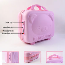 3 - Digit Number Lock Kids Bear - Shaped Hard Shell Storage Carry Case with Handle - justgrabit.in | Just Grab It