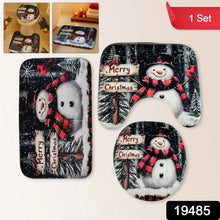 3 in 1 Christmas - Themed Bathroom Mat - (1 Set) - justgrabit.in | Just Grab It