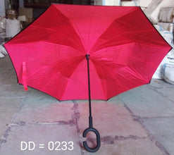 Printed Travel Windproof Umbrella (Reverse Umbrella) - Justgrabit Inc.